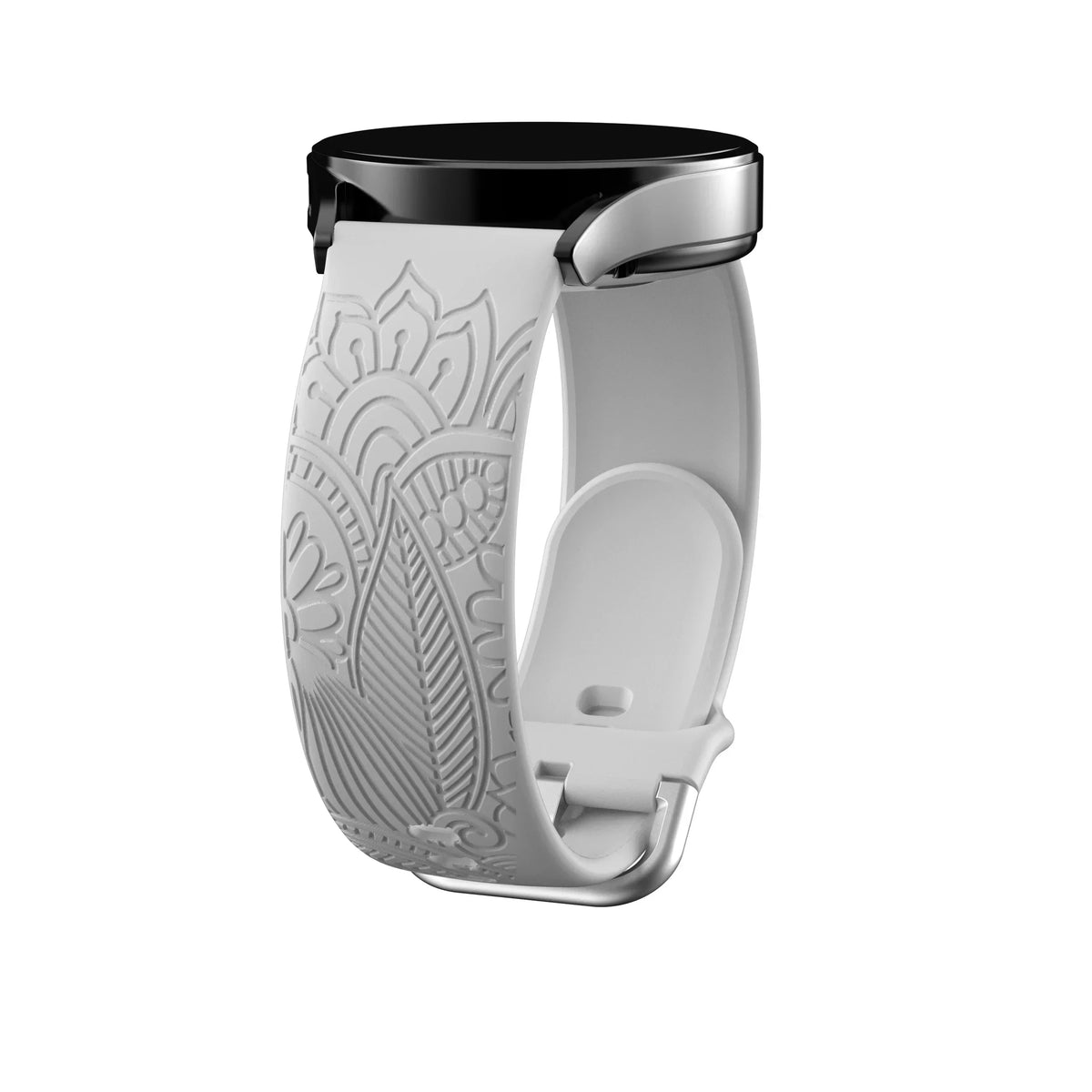 Amazfit Balance, GTR, GTS & Bip Engraved Mandala Silicone Band