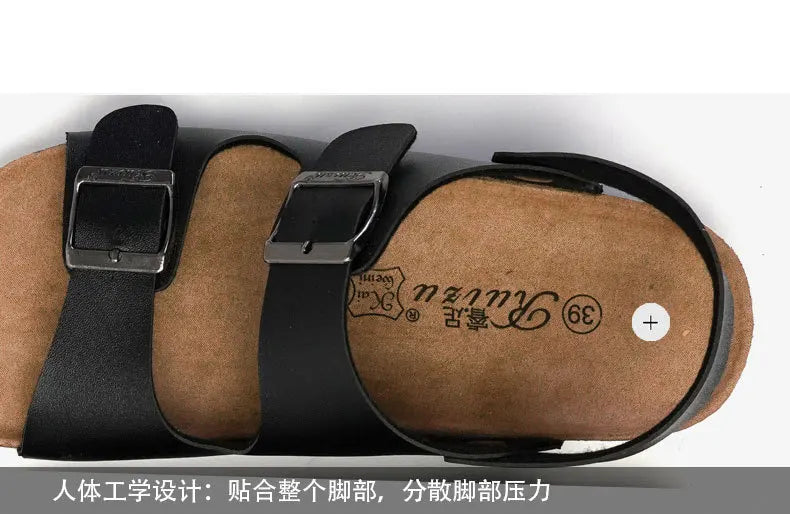 Zapatos Unisex Mujer y Hombre Sandalias de Corcho con Tira Trasera Zuecos Gladiador