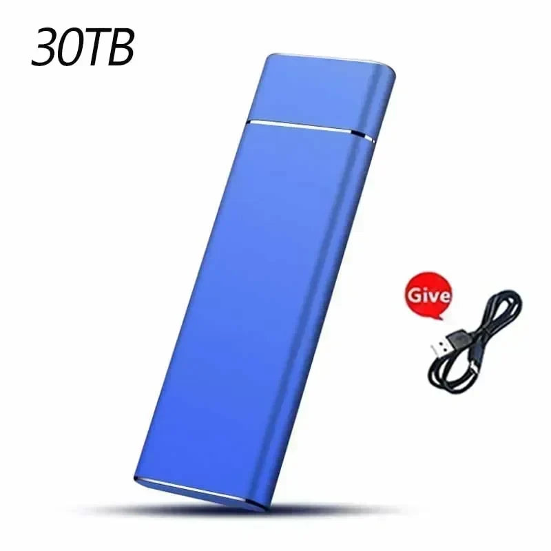 Mini Portable USB SSD 1TB 2TB High-speed Original Mass Storage SSD USB3.0 External Hard Drive for USB SSD Computer Laptop
