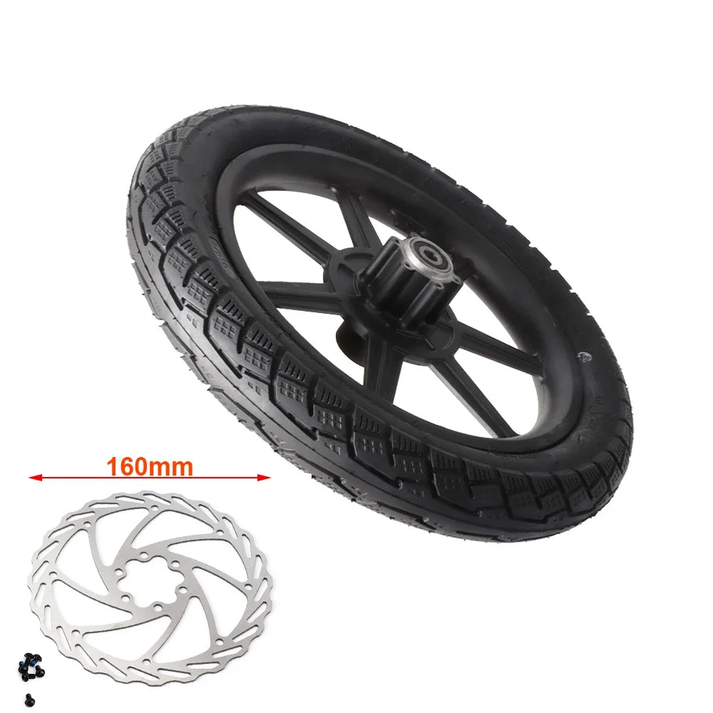 Electric Scooter Bike14 inch Front Wheel 14x2.125 Tyre 140mm/160mm Brake Disc For E-bike Folding Bicycles Motorcycle Accessories