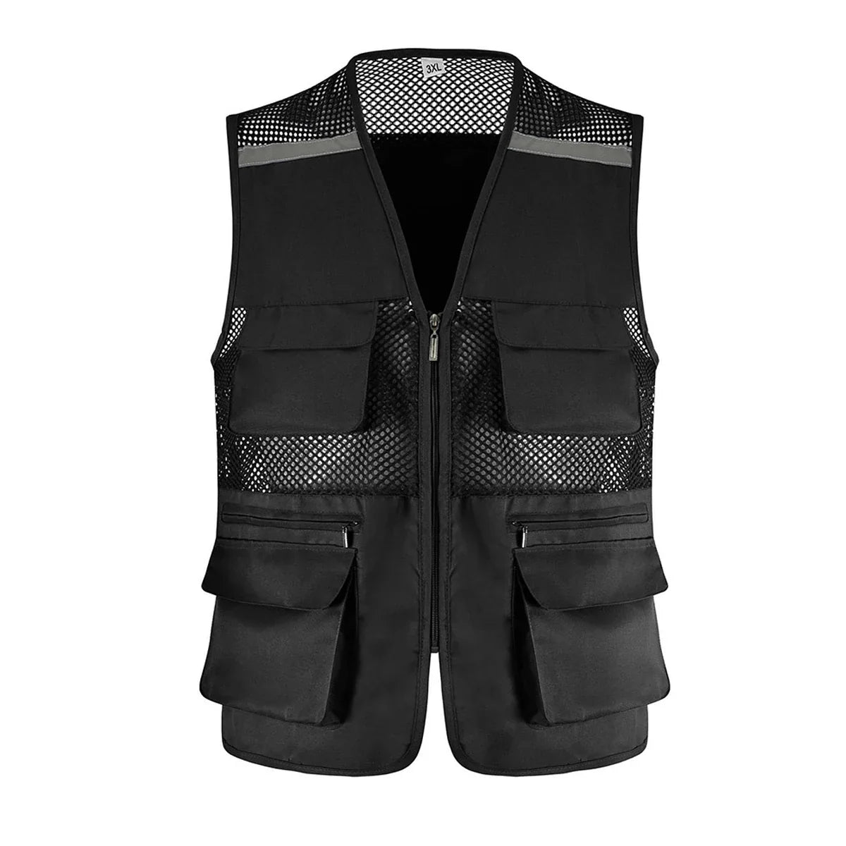 Breathable Mesh Fishing Vest with Multiple Pockets