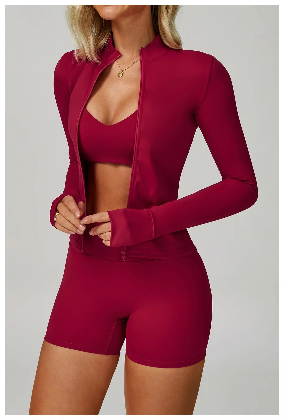 2/3-Piece Activewear Set – Sports Bra & High Waist Leggings