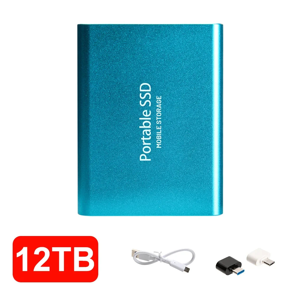 4TB Mini External Solid State Drive Portable SSD 8TB Hard Drive Small Size Quick Read Write Travel Backup Storage