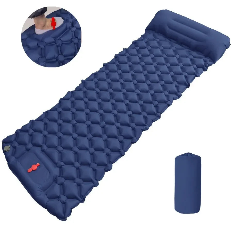 Outdoor Camping  Inflatable Mattress Extra Wide Sleeping Pad Ultralight Folding Bed Sleeping Mat Car Travel Mat