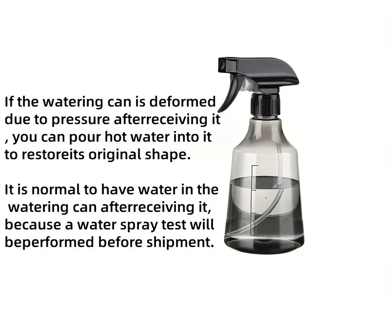 Transparent Plastic Pressure Sprayer Dual Mode For Plants And Disinfection