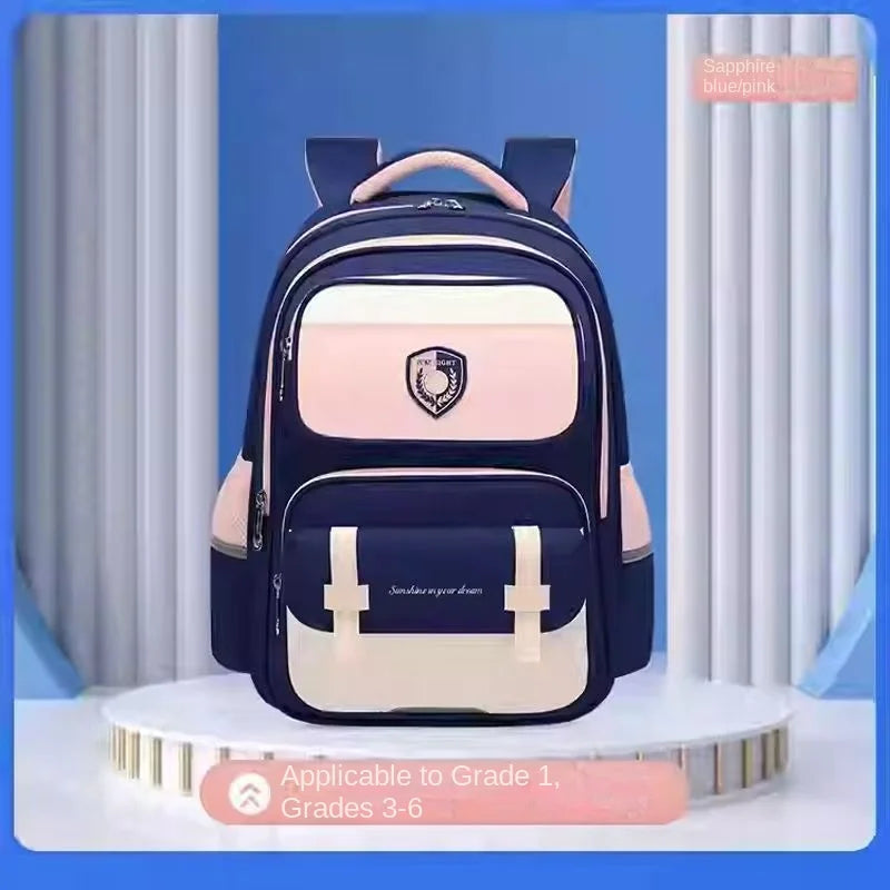 Sun Eight Orthopedic School Bag Grade 3-6 Primary Student Shoulder Backpack Large Capacity Light Water Proof Mochilas Escolares