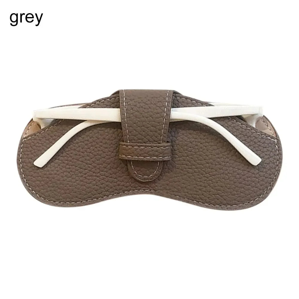 2023 Fashion Simple Portable Glasses Bag PU Leather Sunglasses Box Storage Bag Anti Pressure Eyeglasses Protective Cover
