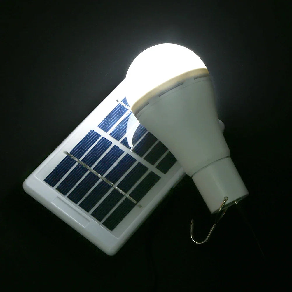 5 Modes 20 COB LED Solar Light Bulb Portable hang lamp USB Rechargeable Energy Bulb Lamp for Outdoor Camping Solar Tent Lamp
