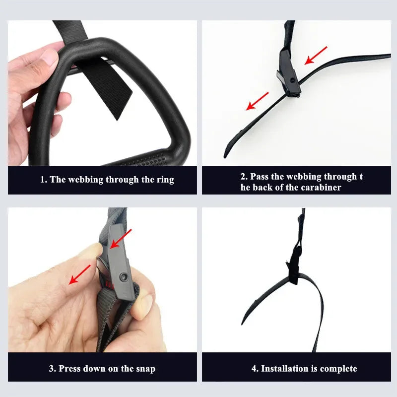 Professional-Grade Gymnastic Rings with Adjustable Straps