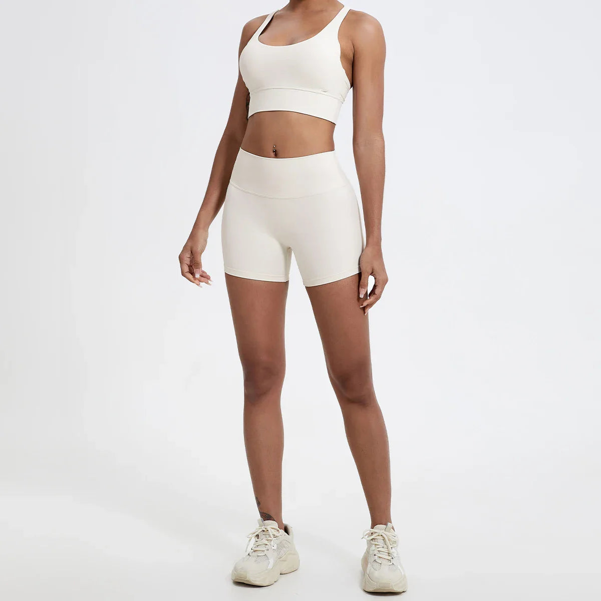 Pantalones cortos de gimnasio tipo leggings con efecto push-up para glúteos de mujer