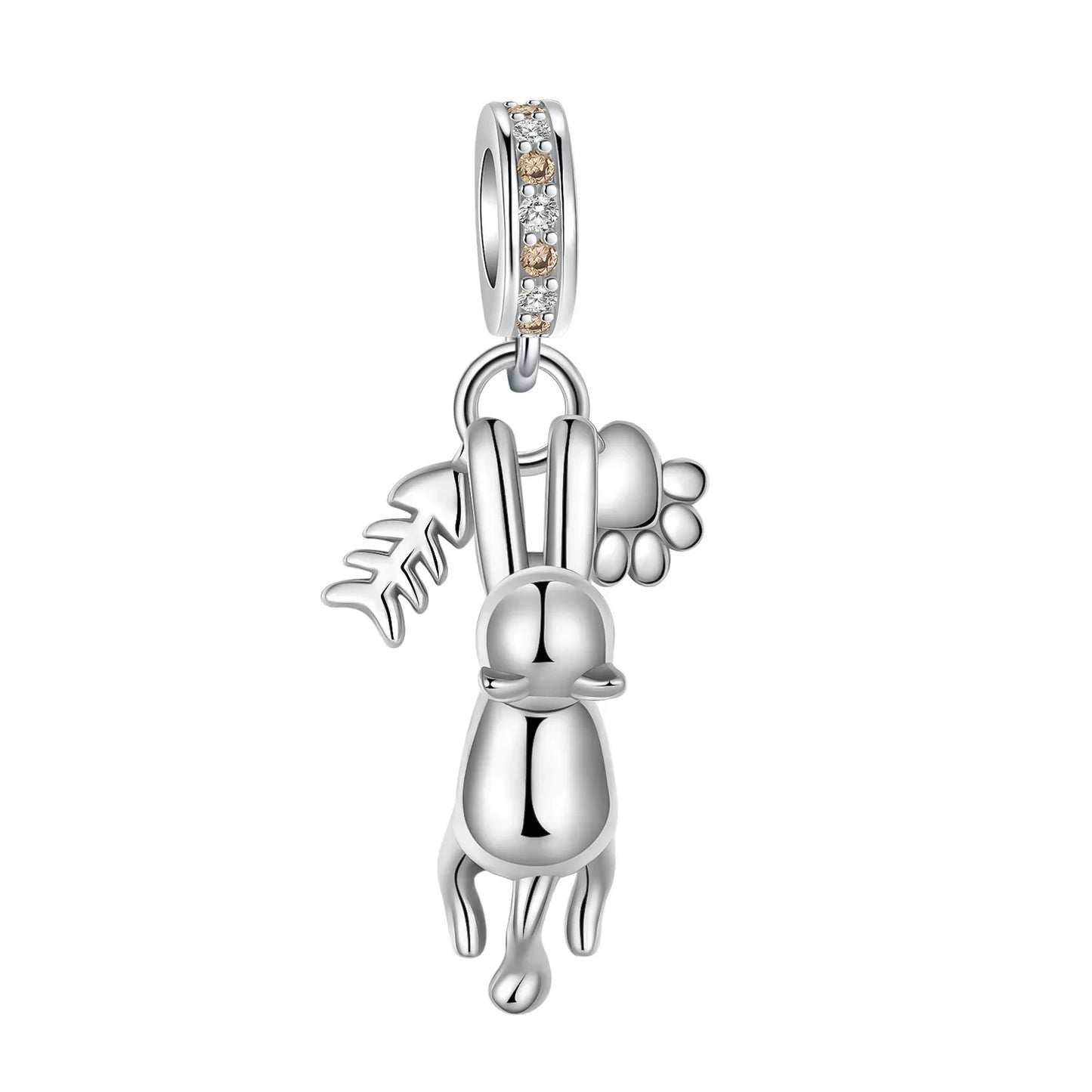 925 Sterling Silver Fashion Bee Honey Jar Sunflower Autumn Series