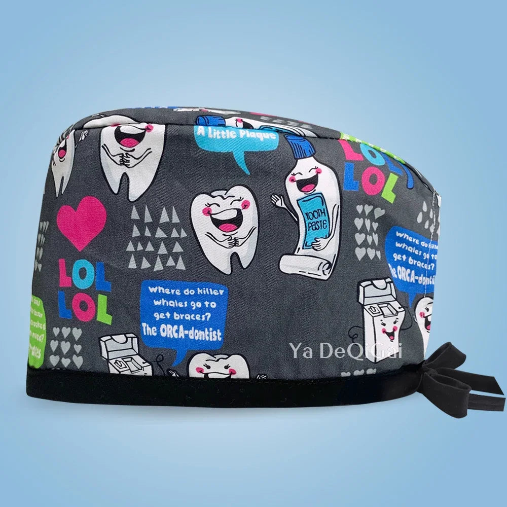 Gorro Quirúrgico Estampado de Dibujos Animados