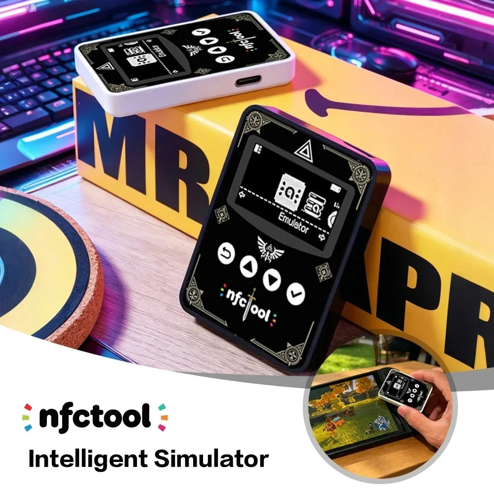 For Amiibo OLED Simulator iNFC Bluetooth Rechargeable Emulator for Switch/Switch 2/Lite OLED 3DS Wii U Wireless Game Accessory