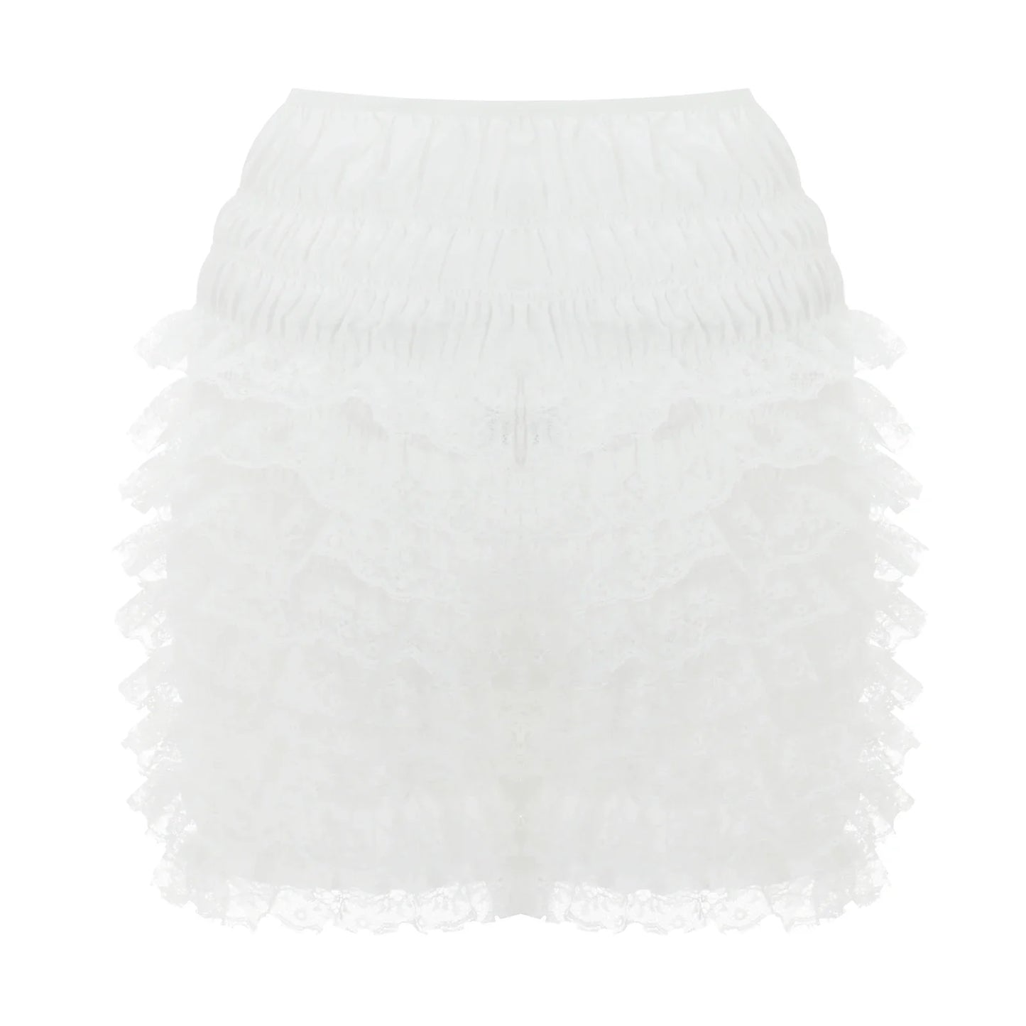 Fashion Women Ladies Solid Lace Frilly Ruffle Knicker Underwear Short Pants Safety Shorts