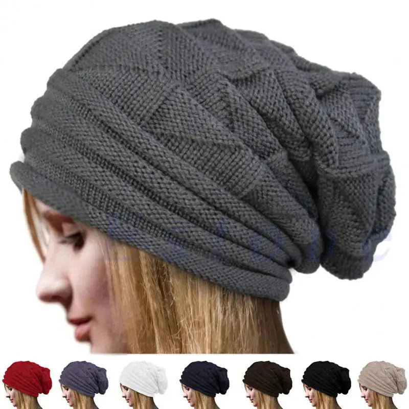 Gorro de punto holgado extragrande