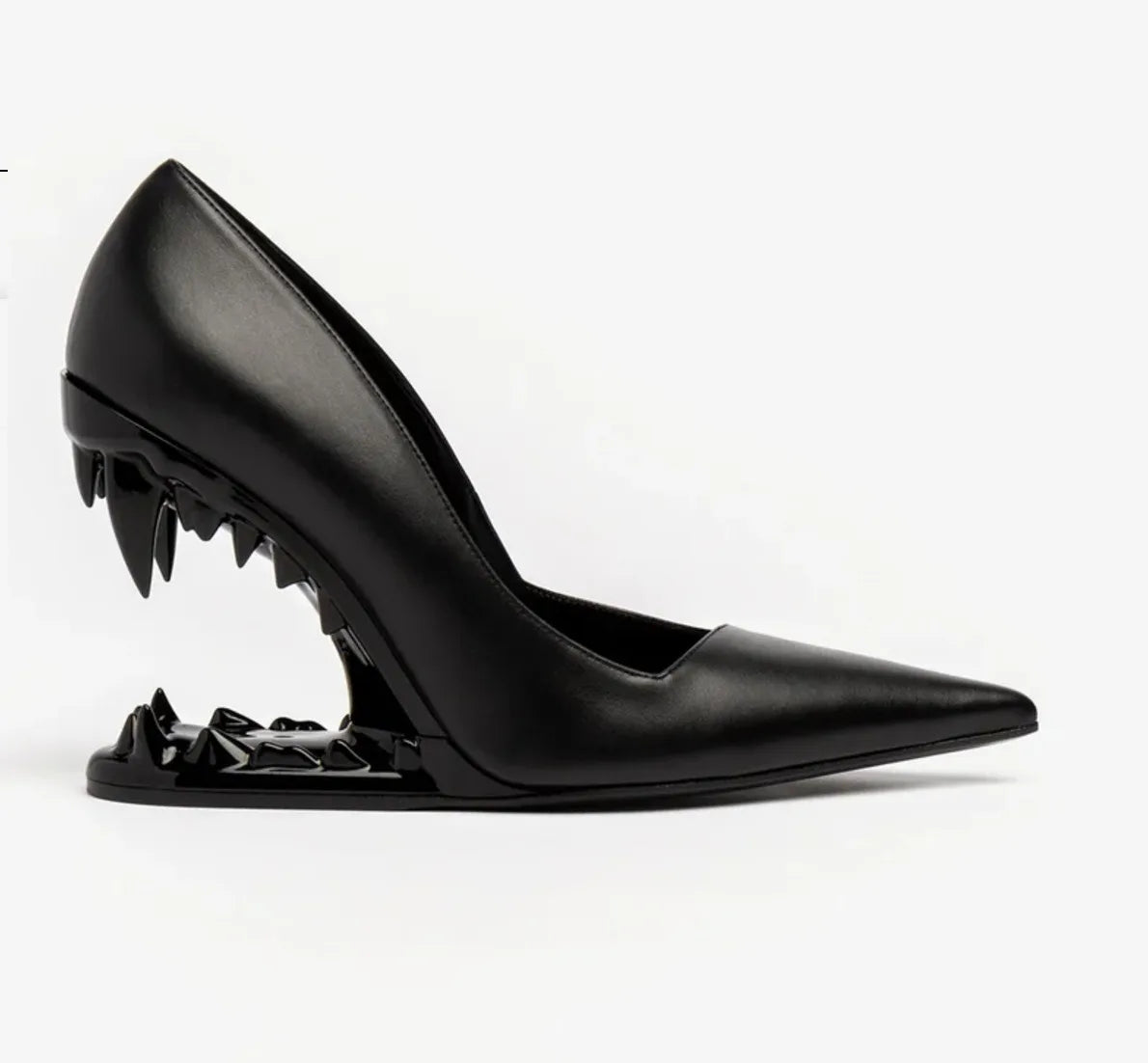 2026 Summer New Metal Tiger Teeth Single Shoes, High Heels, Fashion Show, Women's Wear, Size 44 Women's Sandals