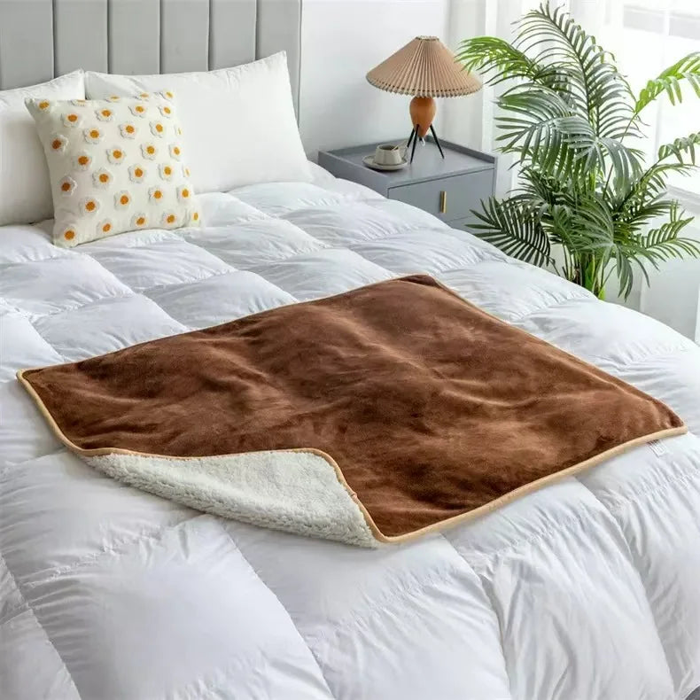 Soft Flannel Pet Blanket Waterproof Splash Resistant Comfortable Blanket for Pet and Couple