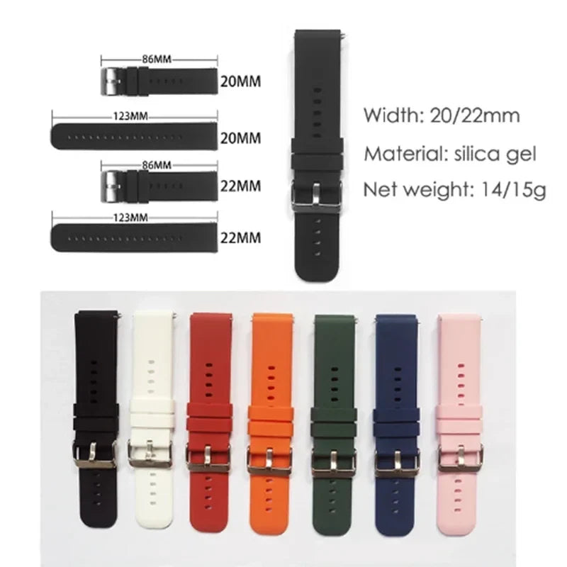 Polar Vantage, Grit X & Ignite Grooved Silicone Band, 12 Colors