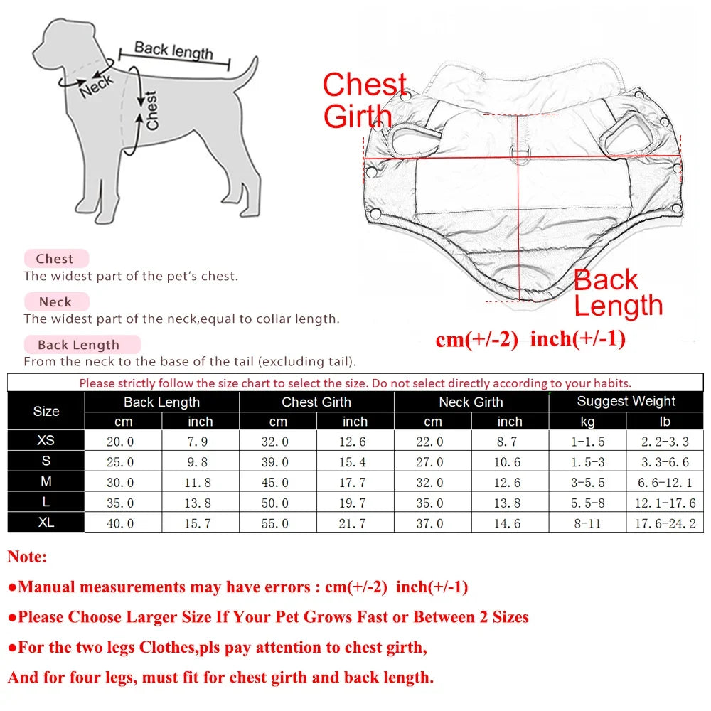 Dog Clothes For Autumn Winter Warm Pets Jacket With D-ring Outdoor Waterproof Puppy Vest Coat For Small Medium Dogs Yorkshire