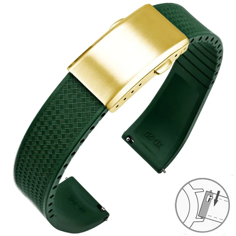 Amazfit Balance, GTR, GTS & Bip FKM Rubber Band with Folding Clasp