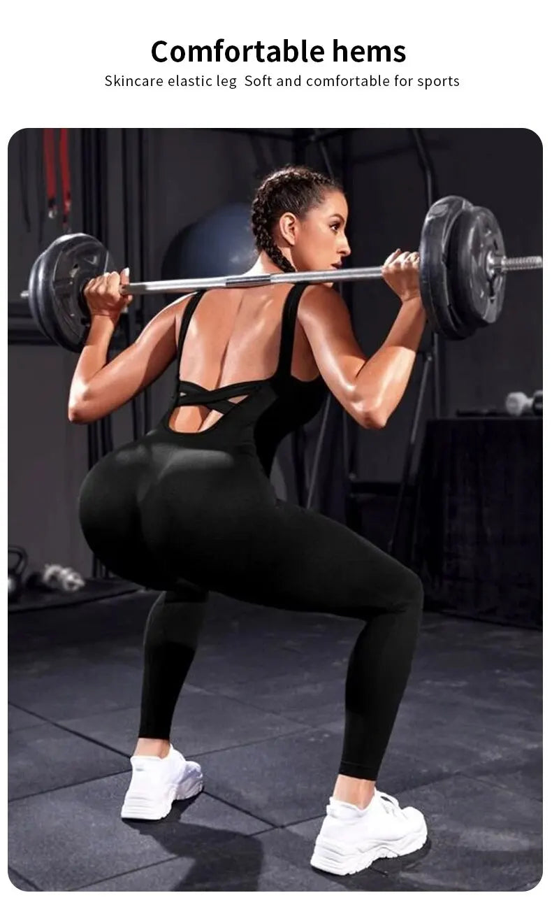 Mono de yoga ceñido sin espalda FlexiFit