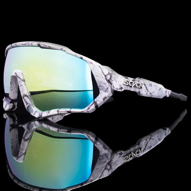 SCVCN-New Style Sunglasses Bicycle Eyewear Mountain Bike Cycl Goggles UV400 MTB Road for Men Photochromic Sport Cycling Glasses