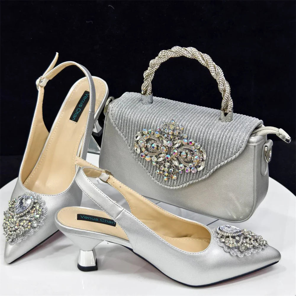 Conjunto de Zapatos y Bolso Italiano Nuevo HAS1-27