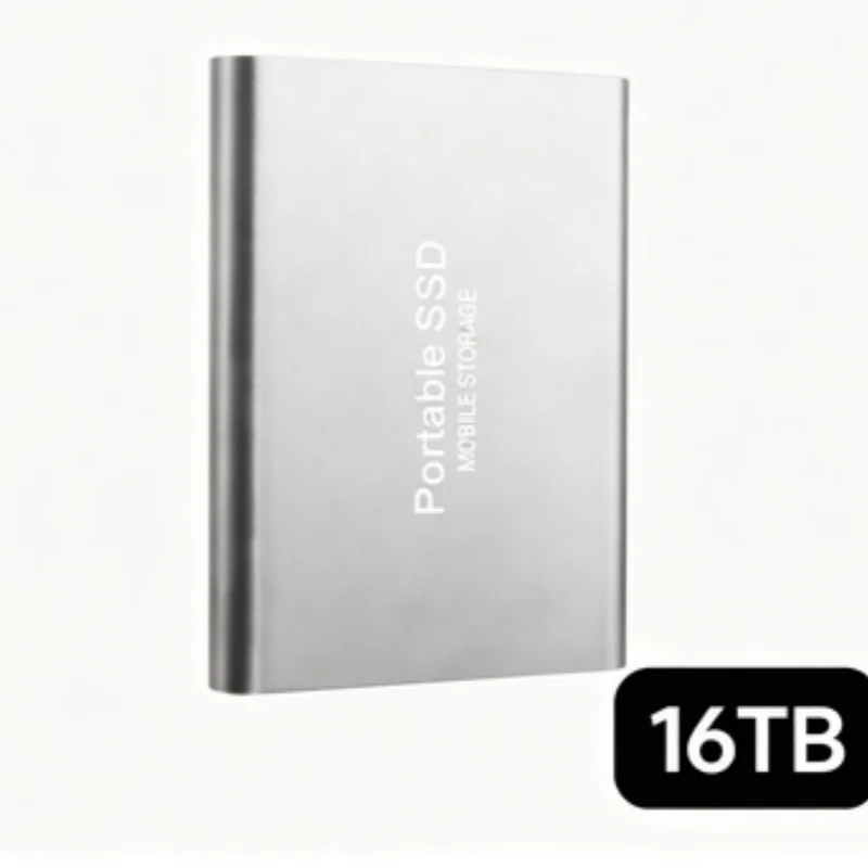 Portable External SSD, 1TB-16TB Large Capacity USB3.1 High Speed Solid State Drive, Lightweight Storage for Laptop, Desktop, Mac