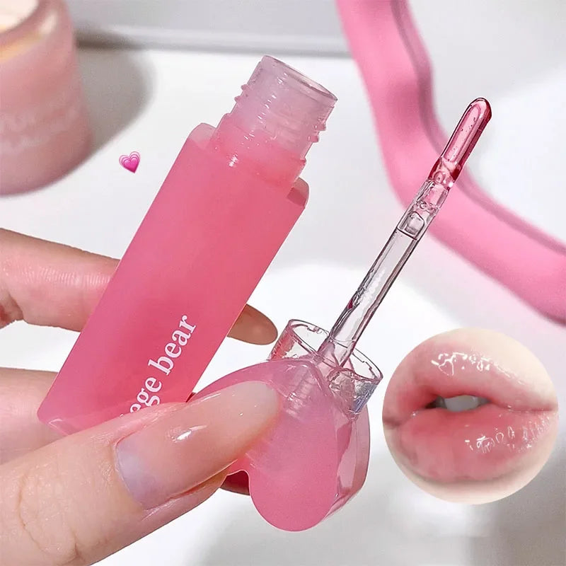 Brillo labial de gelatina con forma de corazón GEGE BEAR