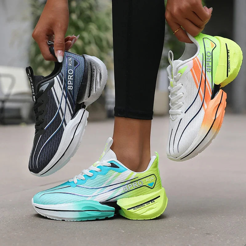 Men's Tennis Shoes Designer Fashionable Carbon Plate Sports Shoes Outdoor Soft Soled Mesh High Quality Running Shoes skateboard