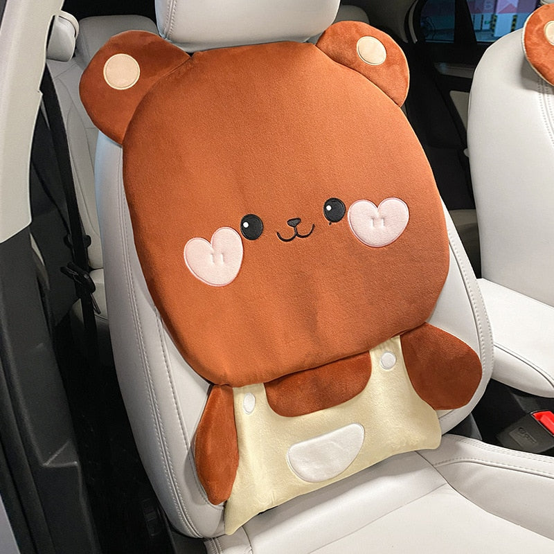 Fundas para asientos de coche con conejito y oso