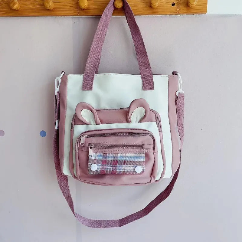 Bolso de hombro con orejas de conejo