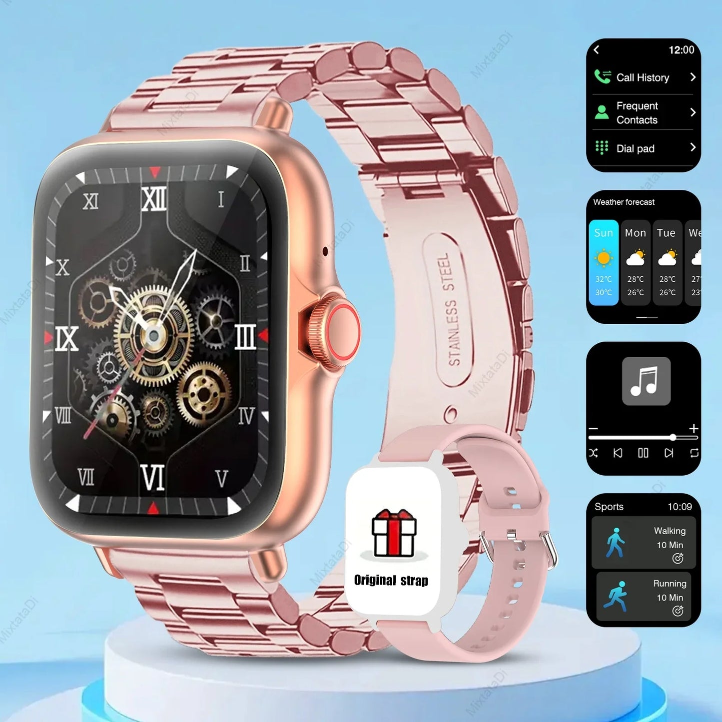 1.83'' Smart Watch with Message Answer Call Sleep Monitoring Sports