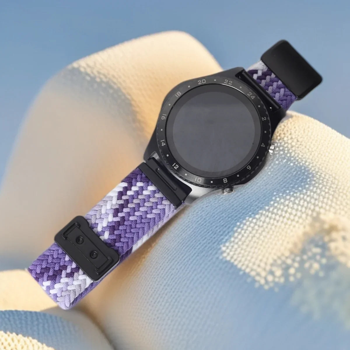 Garmin 18/20/22mm Quick Release Braided Nylon Magnetic Band