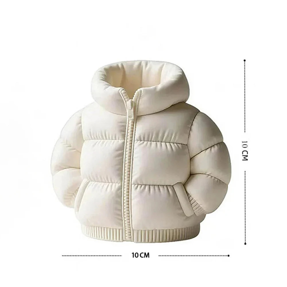 Down Jacket-Shaped Pen Holder Desktop Organizer for Stationery Makeup Brushes Home Office Shelf Decor, for Shool Gift