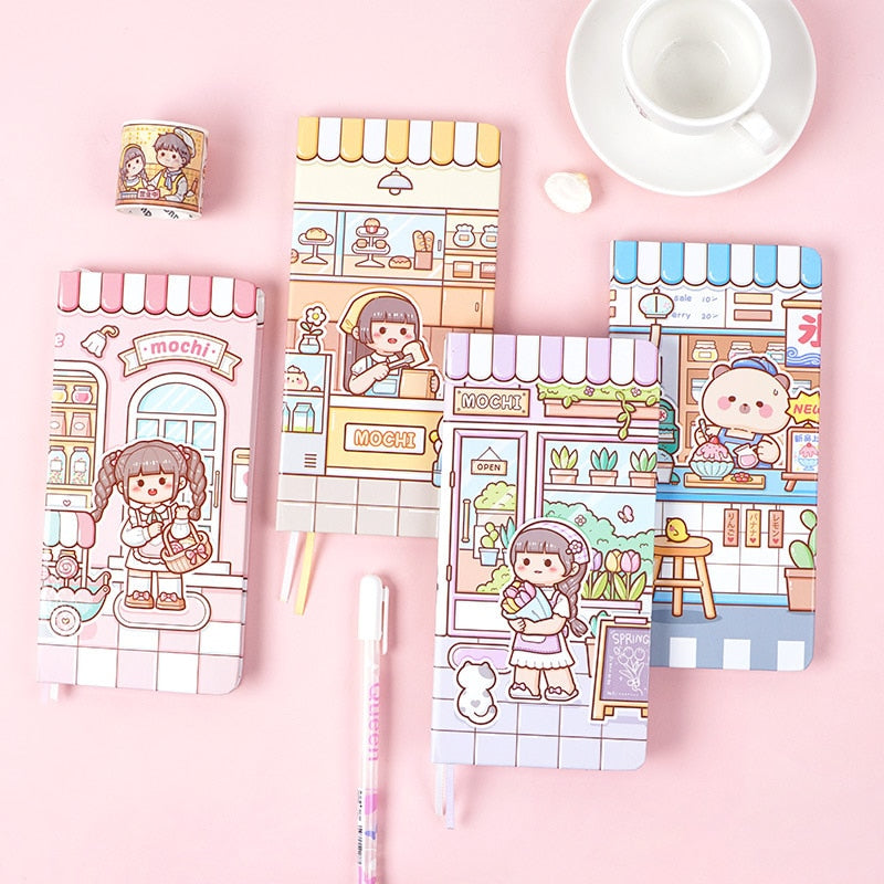 Cuaderno de papel cuadriculado bonito