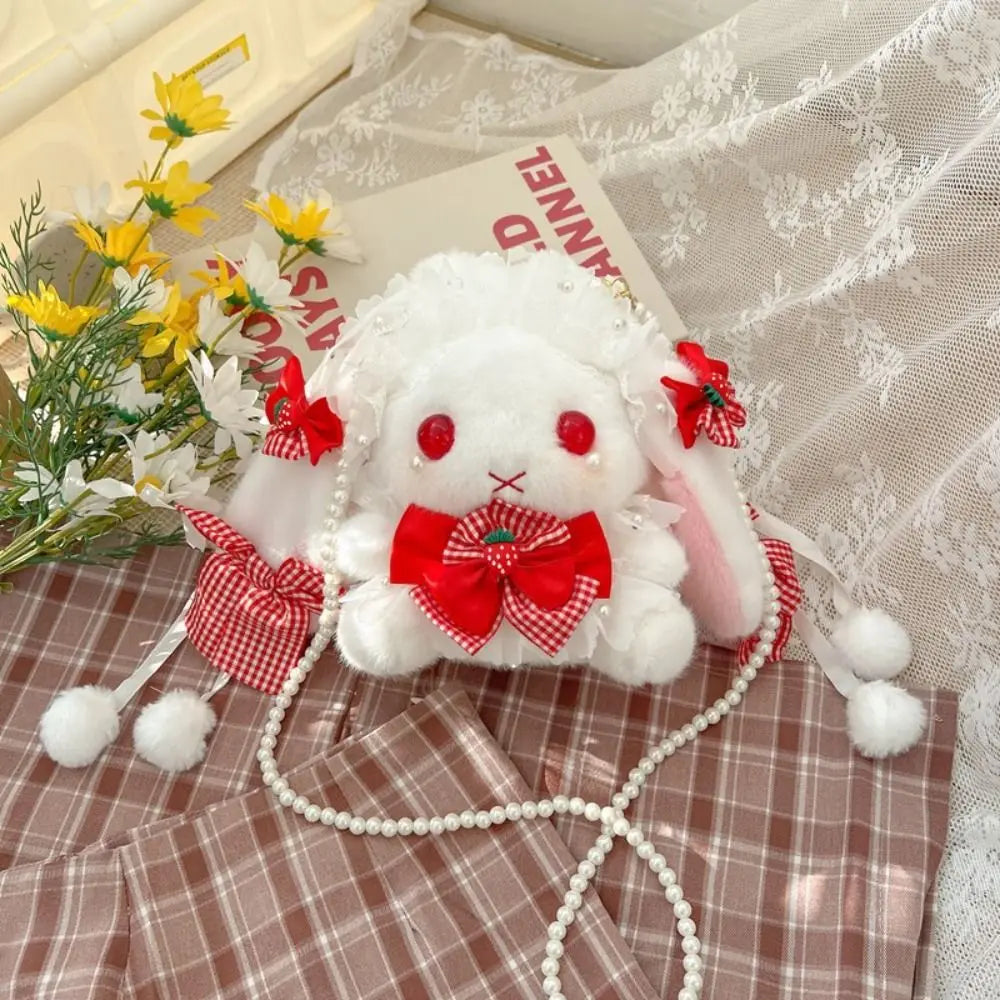 Bolso de peluche Conejo y Lazos