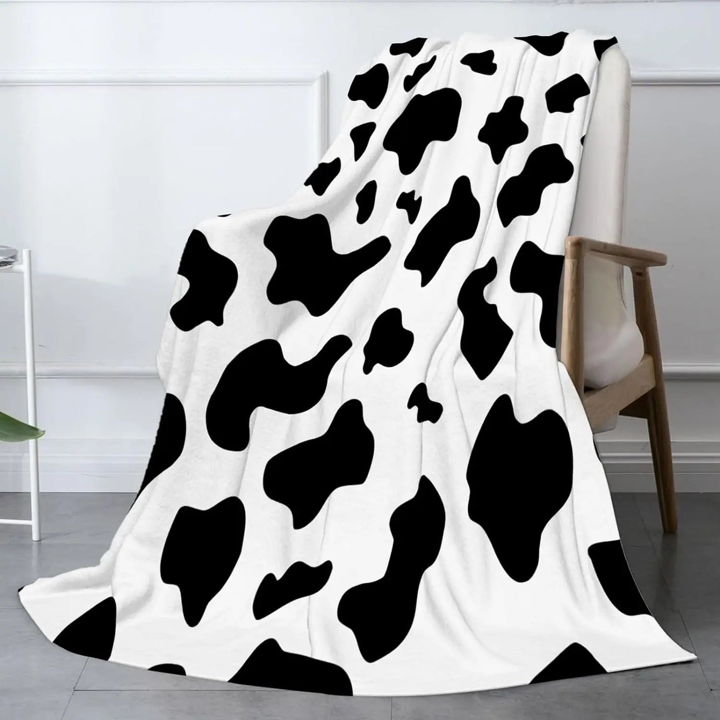 Manta de Franela Estampado de Vaca