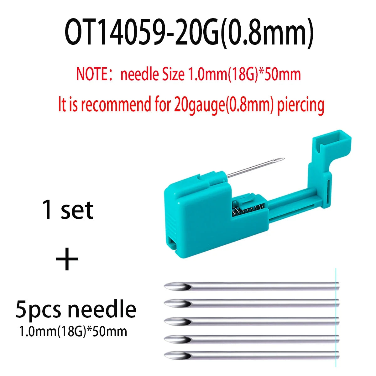 Body Piercing Tool Kit Easy to Use Body Piercing Gun Lip Nose Tongue