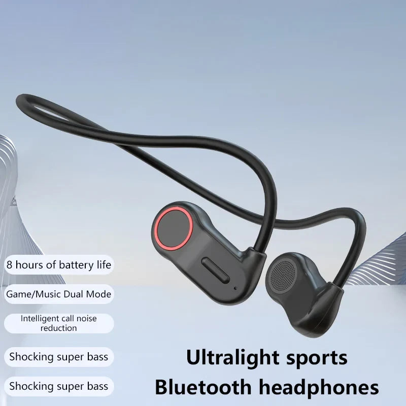Wireless Bluetooth Earbuds Behind the Ear Sports Running Open-Ear Bluetooth Headphones with Ultra-Long Battery Life Waterproof