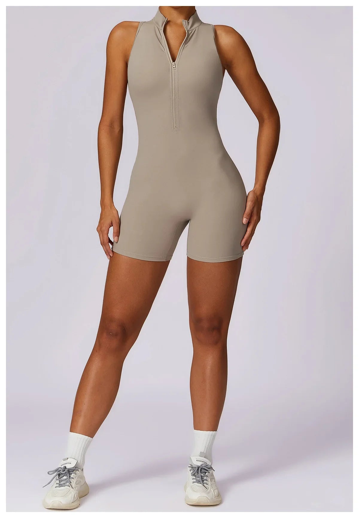 Mono sin mangas para mujer de corte ajustado, ideal para actividades deportivas