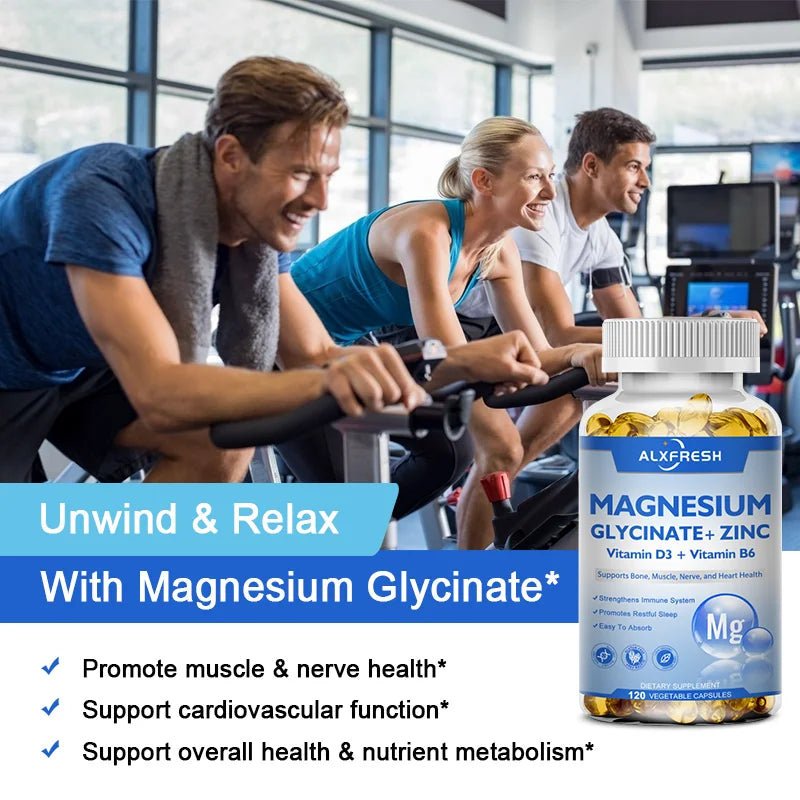 Magnesio+Zinc D3: Potencia Cerebral, Sueño y Concentración 500mg