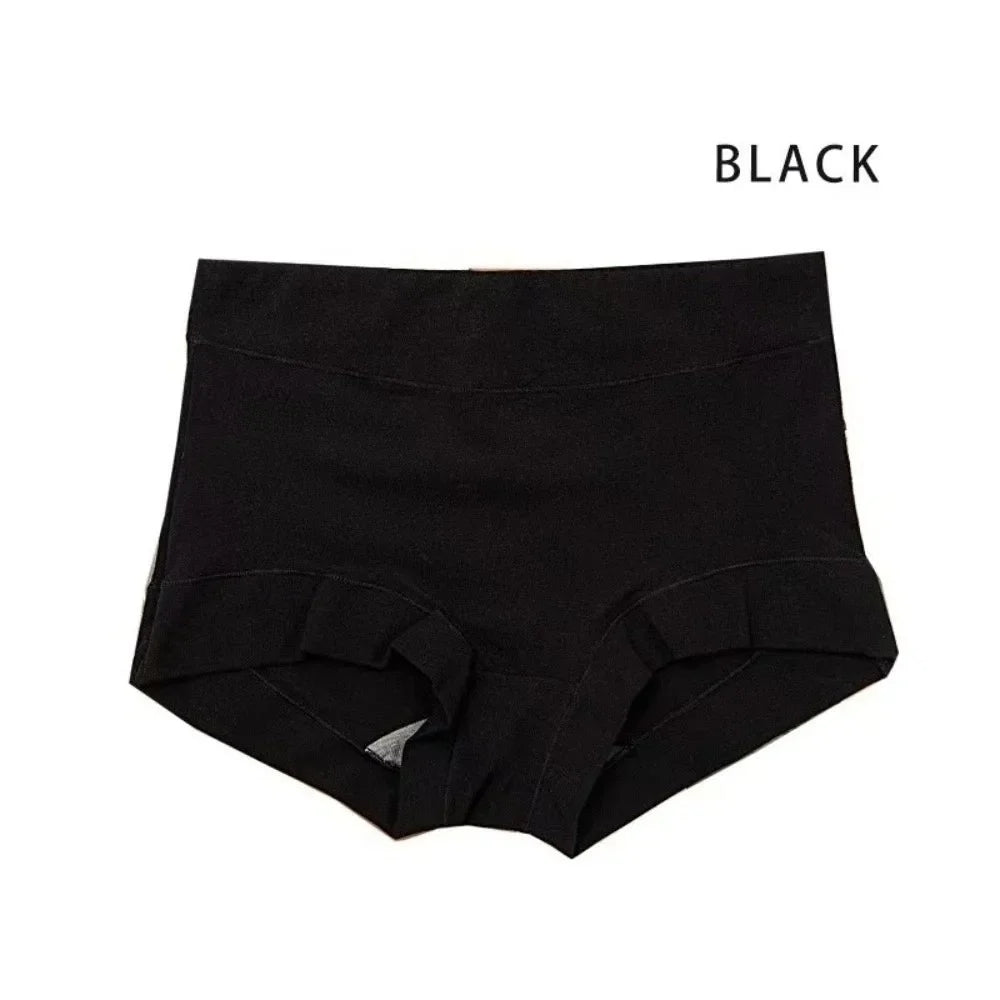 2026 Seamless Boxer Briefs Full Coverage Stretch Boyshort Panties Cotton Comfortable Women Underwear Daily Wear