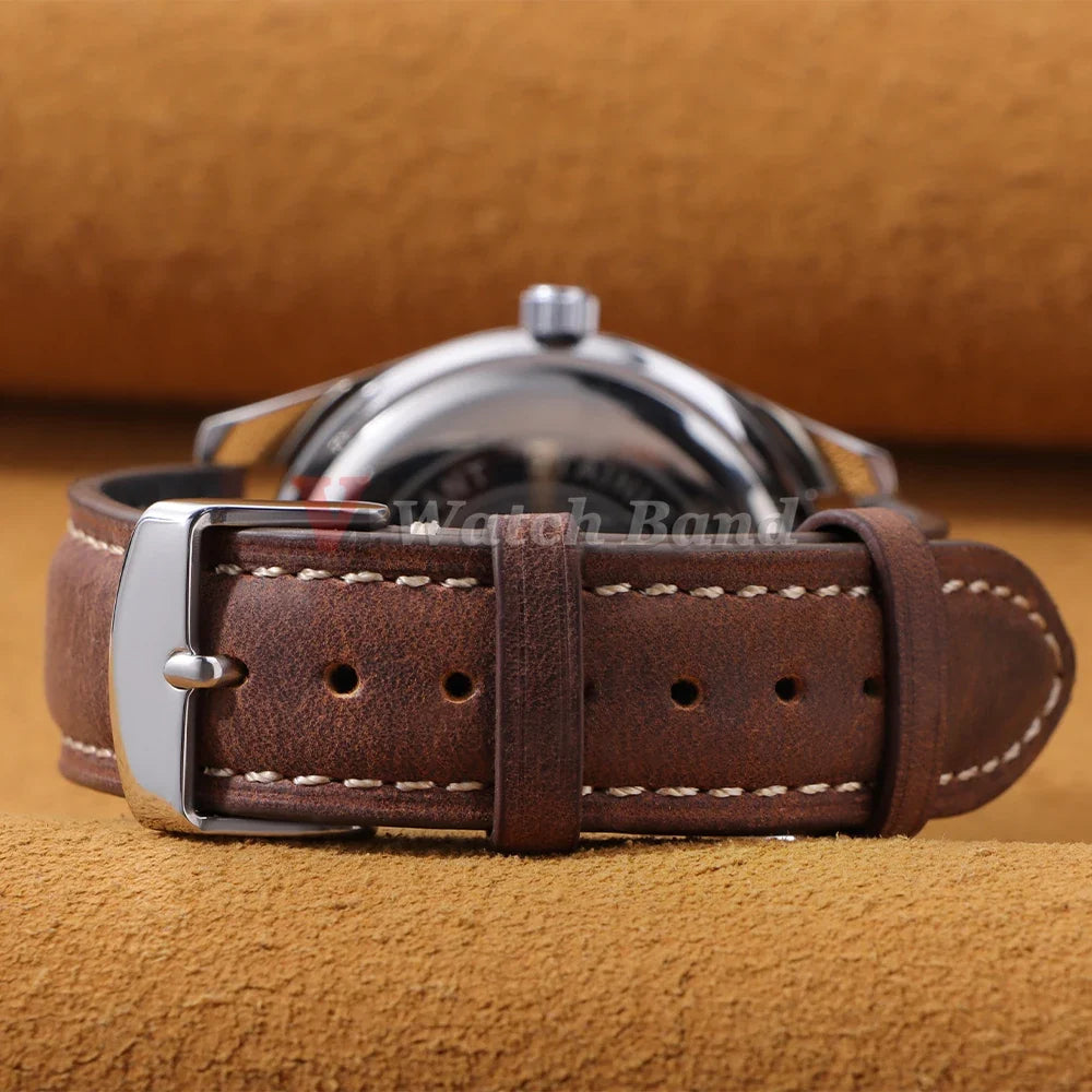 Amazfit Balance, GTR, GTS & Bip Vintage Stitched Leather Band