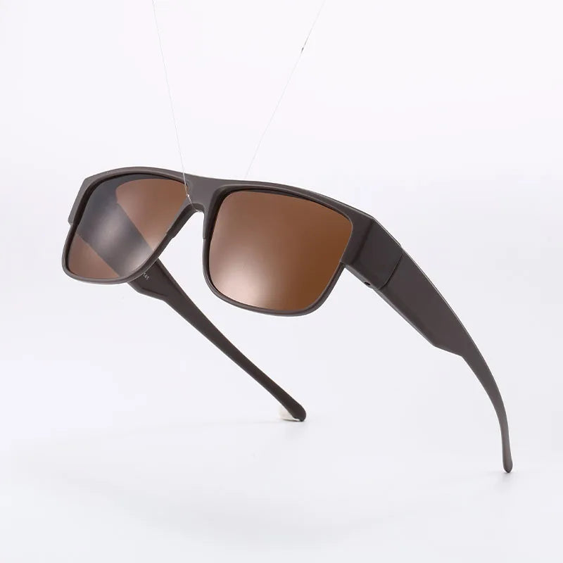 Fit Over Polarized Sunglasses for Men Women, Wrap Around UV400 Protection Eyewear for Driving & Outdoor Use