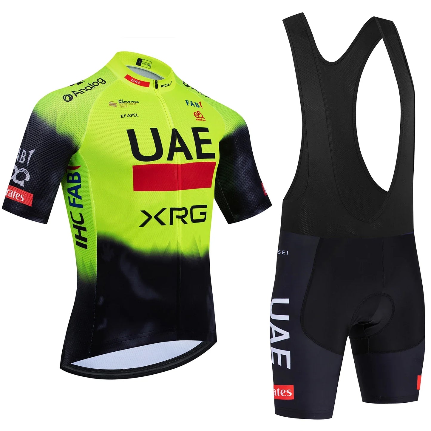 2026 New WHITE Cycling Jersey UAE Team Bike Jersey Shorts 10 Color Men Women Quick dry Ropa Ciclismo Pro Bicycle TShirt Clothing