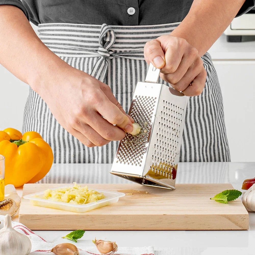 Multifunctional 4 Side Manual Vegetable Grater Chopper Stainless Steel