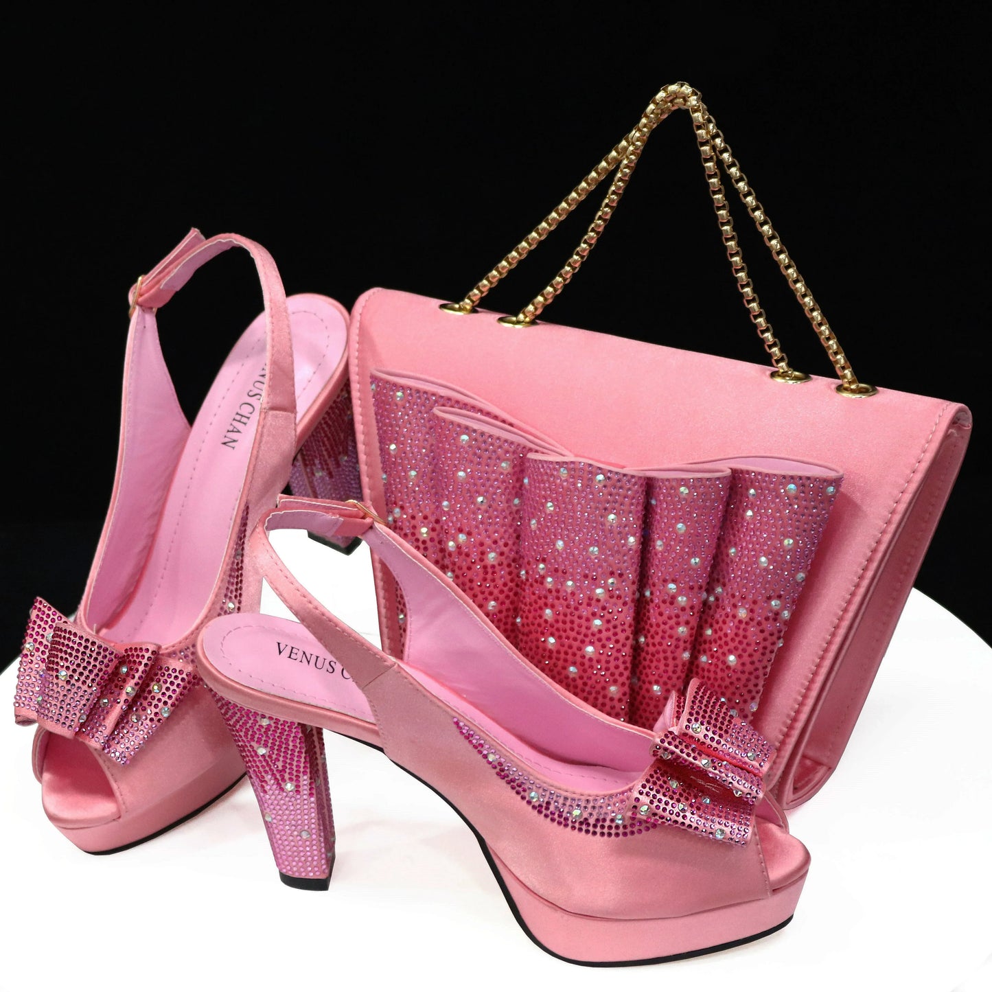 Zapatos italianos con bolsos a juego HTY1-4