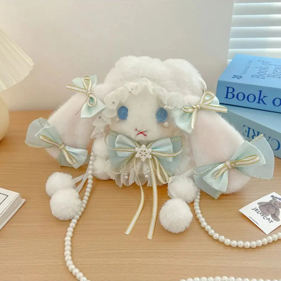 Bolso de peluche Conejo y Lazos