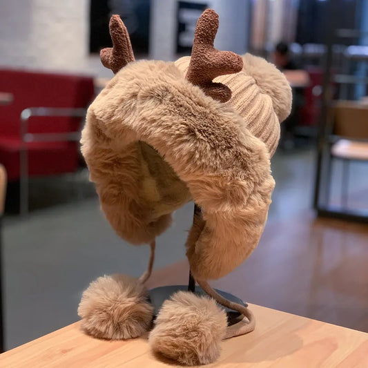 Gorro de invierno de reno